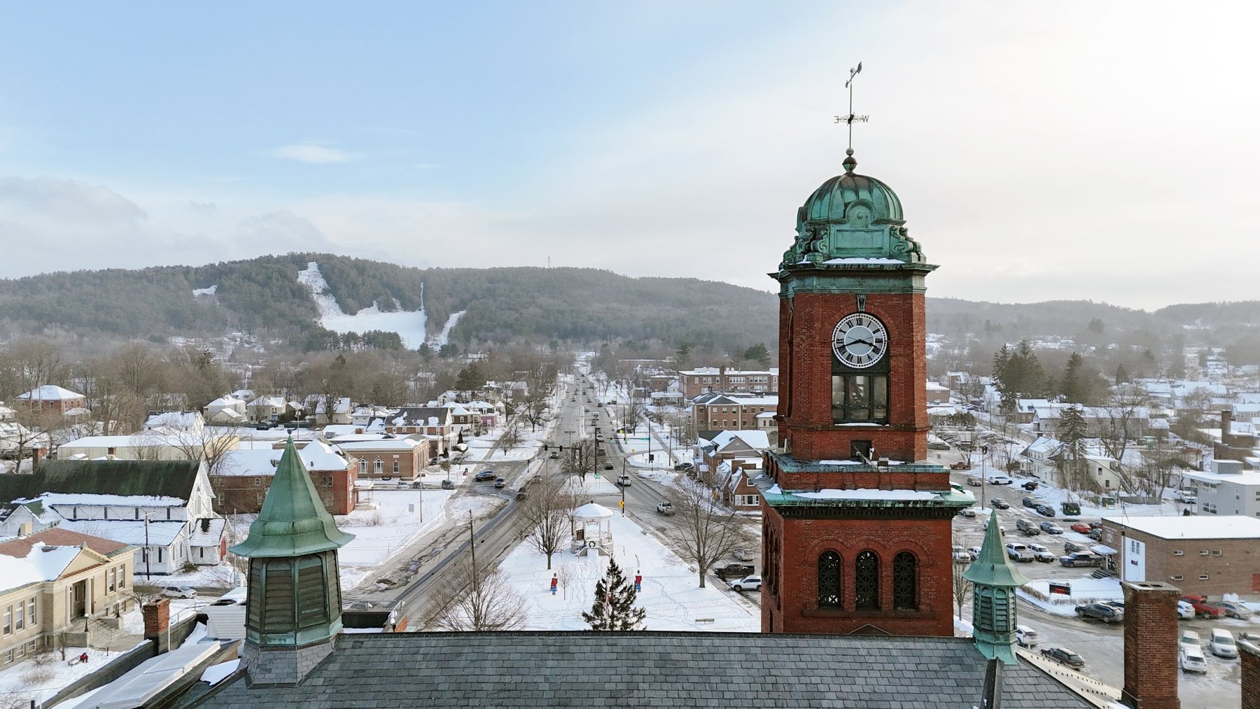 Aerial photograph of Claremont New Hampshire
