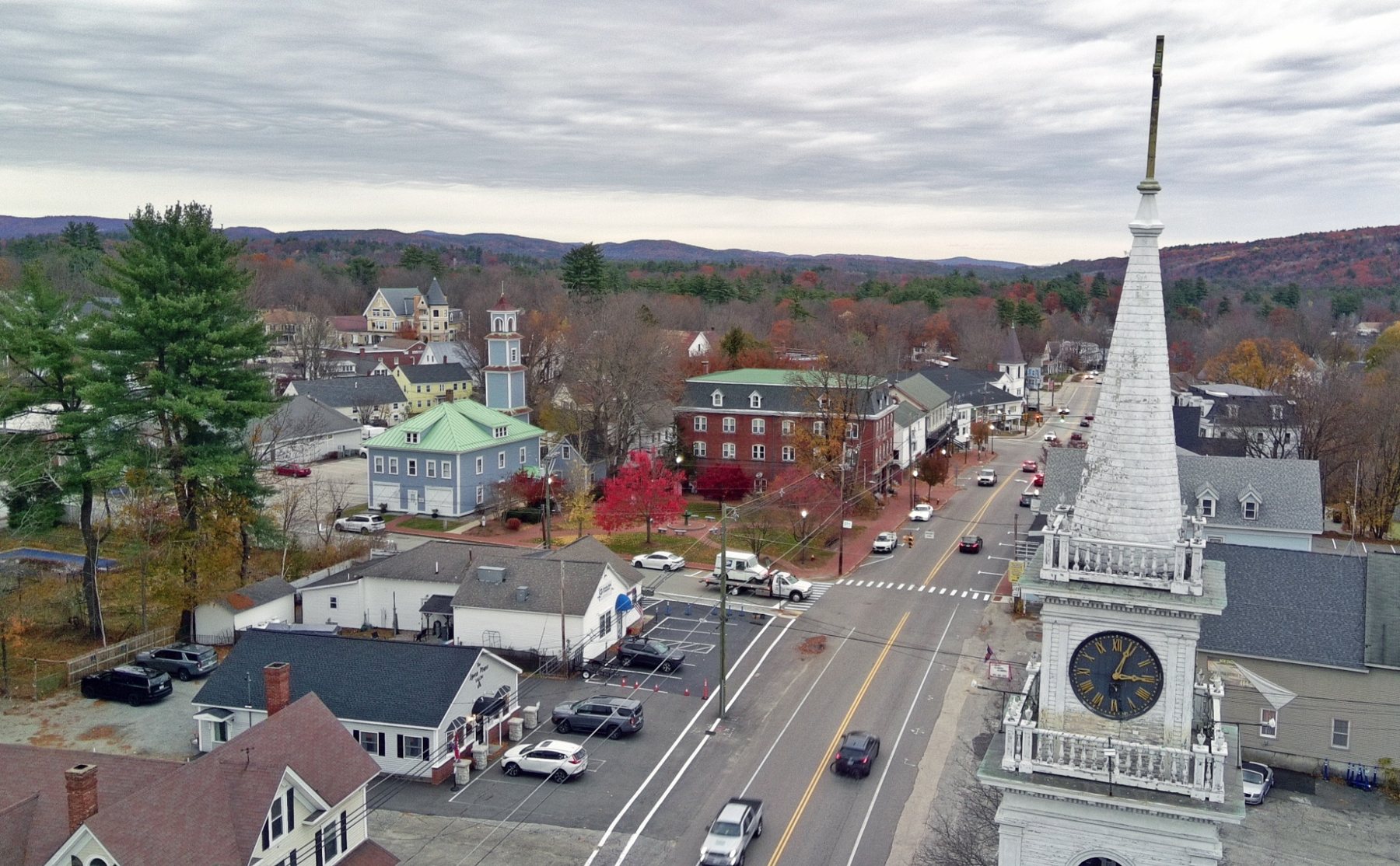 Aerial photograph of Hillsborough New Hampshire