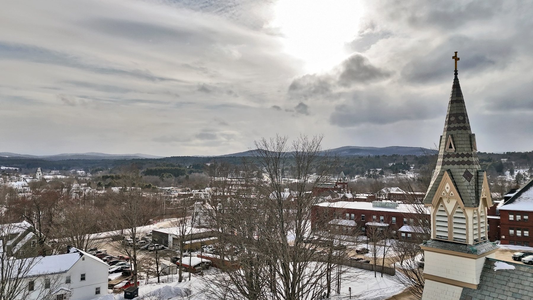 Aerial photograph of Newport New Hampshire